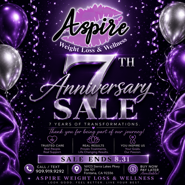 💫Tirzepatide 12 Weeks-25% Off💫 at Aspire Weight Loss & Wellness in Fontana, CA